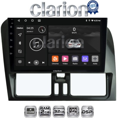 CLARION GL31390 Οθόνη OEM Multimedia Αυτοκινήτου για VOLVO XC60 2009-2017 (CarPlay/AndroidAuto/BT/GPS/WIFI/GPRS)