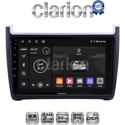 CLARION GL31405 Οθόνη OEM Multimedia Αυτοκινήτου για VW POLO 20142017 & CADDY 2015 (CarPlay/AndroidAuto/BT/GPS/WIFI/GPRS)