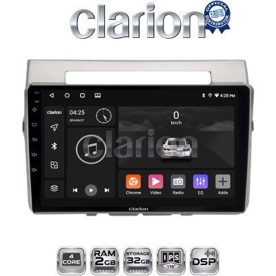 CLARION GL31417 Οθόνη OEM Multimedia Αυτοκινήτου για Toyota Corolla Verso 2004 2009 (CarPlay/AndroidAuto/BT/GPS/WIFI/GPRS)