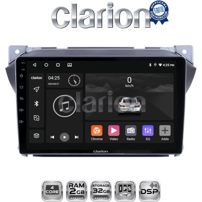 CLARION GL31449 Οθόνη OEM Multimedia Αυτοκινήτου για Suzuki Alto 20092016 (CarPlay/AndroidAuto/BT/GPS/WIFI/GPRS)
