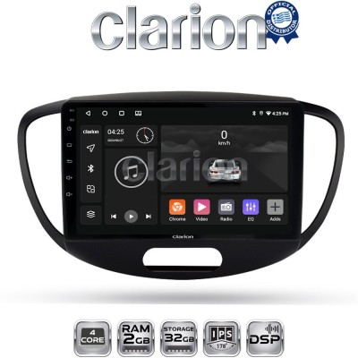 CLARION GL31455 Οθόνη OEM Multimedia Αυτοκινήτου για HYUNDAI i10 20082013 (CarPlay/AndroidAuto/BT/GPS/WIFI/GPRS)