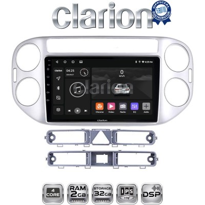CLARION GL31590 Οθόνη OEM Multimedia Αυτοκινήτου για VW TIGUAN 20072017 (CarPlay/AndroidAuto/BT/GPS/WIFI/GPRS)