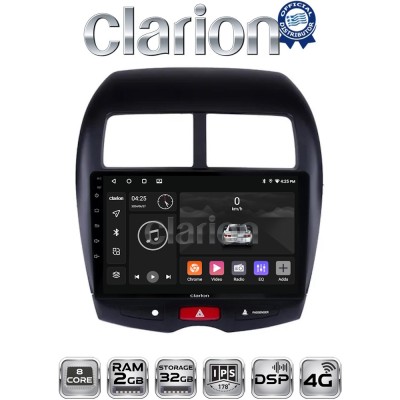CLARION GL71026 Οθόνη OEM Multimedia Αυτοκινήτου για MITSUBISHI ASX 2008 (CarPlay/AndroidAuto/BT/GPS/WIFI/GPRS)