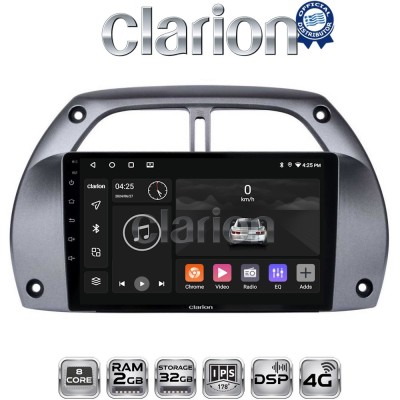 CLARION GL71071 Οθόνη OEM Multimedia Αυτοκινήτου για Toyota Rav 4 2001 2006 (CarPlay/AndroidAuto/BT/GPS/WIFI/GPRS)