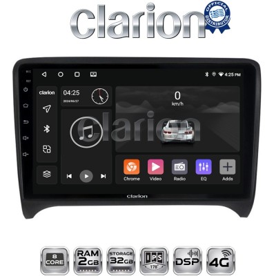 CLARION GL71078 Οθόνη OEM Multimedia Αυτοκινήτου για AUDI TT 2007 2014 (CarPlay/AndroidAuto/BT/GPS/WIFI/GPRS)