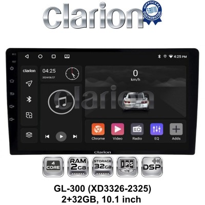 GL-300 (XD3326-2325) 2+32GB, 10.1 inch Οθόνη universal Tablet style Multimedia Αυτοκινήτου (CarPlay/AndroidAuto/BT/GPS/WIFI/GPRS