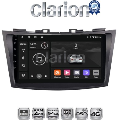 CLARION GL72179 Οθόνη OEM Multimedia Αυτοκινήτου για SUZUKI SWIFT 20112016 (CarPlay/AndroidAuto/BT/GPS/WIFI/GPRS)