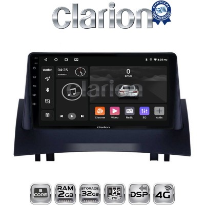 CLARION GL71138 Οθόνη OEM Multimedia Αυτοκινήτου για Renault Megane2 2002 2008 (CarPlay/AndroidAuto/BT/GPS/WIFI/GPRS)