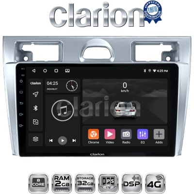 CLARION GL71140 Οθόνη OEM Multimedia Αυτοκινήτου για Ford Fiesta 2006 - 2008 (CarPlay/AndroidAuto/BT/GPS/WIFI/GPRS)