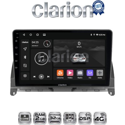 CLARION GL71265 Οθόνη OEM Multimedia Αυτοκινήτου για MERCEDES C CLASS (W204) 20072011 (CarPlay/AndroidAuto/BT/GPS/WIFI/GPRS)