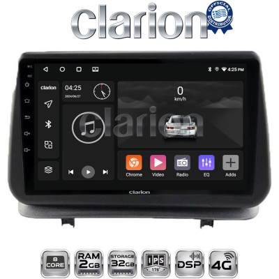 CLARION GL71319 Οθόνη OEM Multimedia Αυτοκινήτου για Renault Clio III 2005 2011 (CarPlay/AndroidAuto/BT/GPS/WIFI/GPRS)