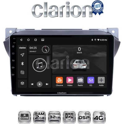 CLARION GL71449 Οθόνη OEM Multimedia Αυτοκινήτου για Suzuki Alto 20092016 (CarPlay/AndroidAuto/BT/GPS/WIFI/GPRS)