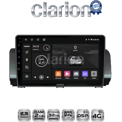 CLARION GL71777 Οθόνη OEM Multimedia Αυτοκινήτου για Dacia Logan, Duster, Santero 2021 Facelift (CarPlay/AndroidAuto/BT/GPS/WIFI