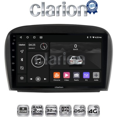 CLARION GL71817 Οθόνη OEM Multimedia Αυτοκινήτου για Mercedes SL 2009 2014 (CarPlay/AndroidAuto/BT/GPS/WIFI/GPRS)