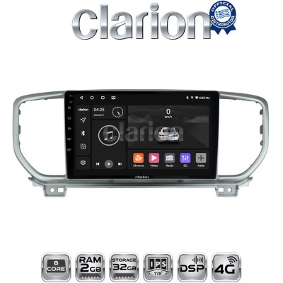 CLARION GL71938 Οθόνη OEM Multimedia Αυτοκινήτου για KIA SPORTAGE 2019 (CarPlay/AndroidAuto/BT/GPS/WIFI/GPRS)