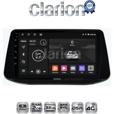 CLARION GL71960 Οθόνη OEM Multimedia Αυτοκινήτου για Hyundai i30 2018 (CarPlay/AndroidAuto/BT/GPS/WIFI/GPRS)