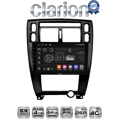 CLARION GL72006B Οθόνη OEM Multimedia Αυτοκινήτου για TUCSON 2004 2010 (CarPlay/AndroidAuto/BT/GPS/WIFI/GPRS)