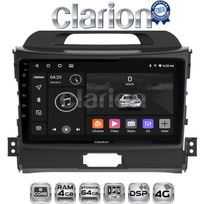 CLARION GL72074 Οθόνη OEM Multimedia Αυτοκινήτου για KIA SPORTAGE 20102015 (CarPlay/AndroidAuto/BT/GPS/WIFI/GPRS)
