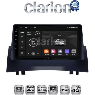 CLARION GL72138 Οθόνη OEM Multimedia Αυτοκινήτου για Renault Megane2 2002 2008 (CarPlay/AndroidAuto/BT/GPS/WIFI/GPRS)