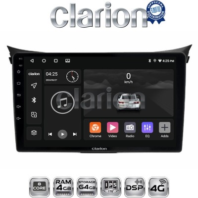 CLARION GL72156 Οθόνη OEM Multimedia Αυτοκινήτου για Hyundai i30 2012 2017 (CarPlay/AndroidAuto/BT/GPS/WIFI/GPRS)