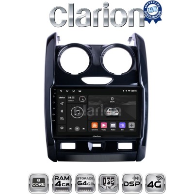 CLARION GL72158 Οθόνη OEM Multimedia Αυτοκινήτου για DACIA DUSTER 20132019 (CarPlay/AndroidAuto/BT/GPS/WIFI/GPRS)