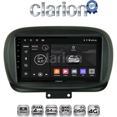 CLARION GL72199 Οθόνη OEM Multimedia Αυτοκινήτου για FIAT 500X 2014 (CarPlay/AndroidAuto/BT/GPS/WIFI/GPRS)