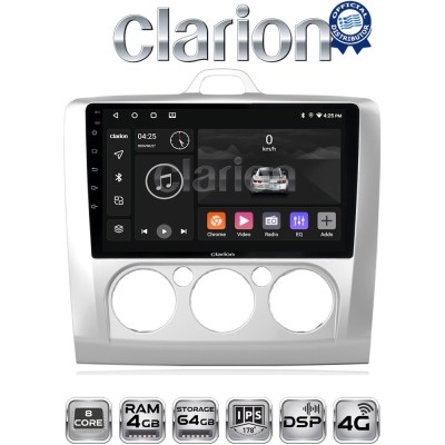 CLARION GL72329 Οθόνη OEM Multimedia Αυτοκινήτου για FORD FOCUS 20042012 (CarPlay/AndroidAuto/BT/GPS/WIFI/GPRS)