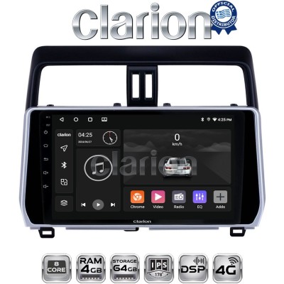 CLARION GL72400 Οθόνη OEM Multimedia Αυτοκινήτου για Toyota Land Cruiser 2019 (CarPlay/AndroidAuto/BT/GPS/WIFI/GPRS)