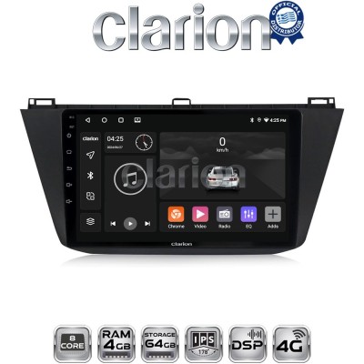 CLARION GL72420 Οθόνη OEM Multimedia Αυτοκινήτου για VOLKSWAGEN TIGUAN 2016 (CarPlay/AndroidAuto/BT/GPS/WIFI/GPRS)