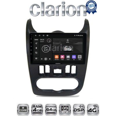 CLARION GL72432B Οθόνη OEM Multimedia Αυτοκινήτου για Dacia Duster 2006 2012 (CarPlay/AndroidAuto/BT/GPS/WIFI/GPRS)