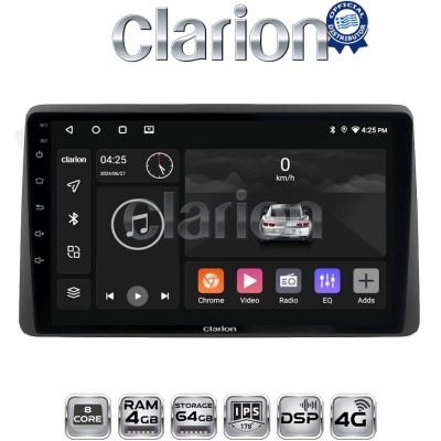 CLARION GL72434 Οθόνη OEM Multimedia Αυτοκινήτου για DACIA DUSTER 2019 (CarPlay/AndroidAuto/BT/GPS/WIFI/GPRS)