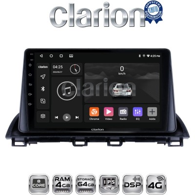 CLARION GL72441 Οθόνη OEM Multimedia Αυτοκινήτου για Mazda CX4 2014 (CarPlay/AndroidAuto/BT/GPS/WIFI/GPRS)