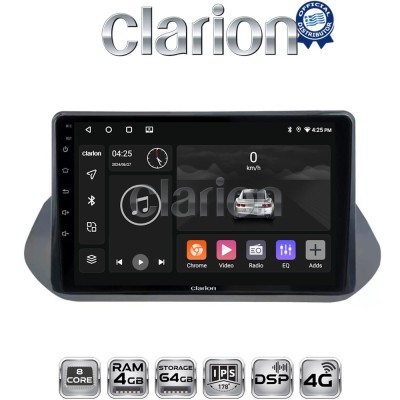 CLARION GL72483 Οθόνη OEM Multimedia Αυτοκινήτου για Nissan Qashqai 2021 (CarPlay/AndroidAuto/BT/GPS/WIFI/GPRS)