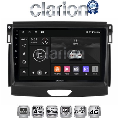 CLARION GL72574 Οθόνη OEM Multimedia Αυτοκινήτου για Ford Ranger 2015 2020 (CarPlay/AndroidAuto/BT/GPS/WIFI/GPRS)