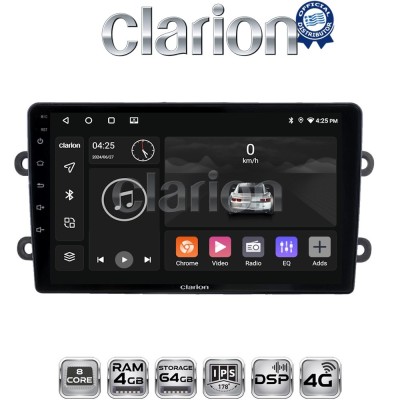 CLARION GL72708 Οθόνη OEM Multimedia Αυτοκινήτου για DACIA DUSTER – LOGAN - SUNDERO 2013 2018 (CarPlay/AndroidAuto/BT/GPS/WIFI/