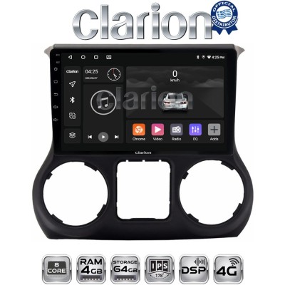 CLARION GL72745 Οθόνη OEM Multimedia Αυτοκινήτου για JEEP WRANGLER 20112018 (CarPlay/AndroidAuto/BT/GPS/WIFI/GPRS)