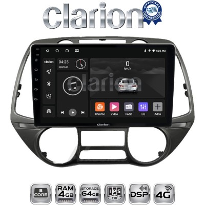 CLARION GL72837 Οθόνη OEM Multimedia Αυτοκινήτου για Hyundai i20 2008 2014 (CarPlay/AndroidAuto/BT/GPS/WIFI/GPRS)