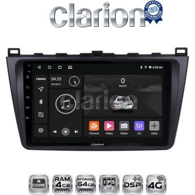 CLARION GL72012 Οθόνη OEM Multimedia Αυτοκινήτου για MAZDA 6 20082012(CarPlay/AndroidAuto/BT/GPS/WIFI/GPRS)