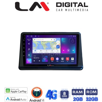 LM Digital - LM ZR8998 GPS Οθόνη OEM Multimedia Αυτοκινήτου για Mitsubishi Pajero 1996 2003 (CarPlay/AndroidAuto/BT/GPS/WIFI/GP