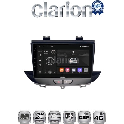 CLARION GL71664 Οθόνη OEM Multimedia Αυτοκινήτου για Opel Crossland-Grandland 2017 (CarPlay/AndroidAuto/BT/GPS/WIFI/GPRS)