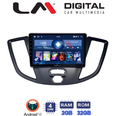 LM Digital - LM ZL4758 GPS Οθόνη OEM Multimedia Αυτοκινήτου για Ford Transit 2013 2018 (BT/GPS/WIFI/GPRS)