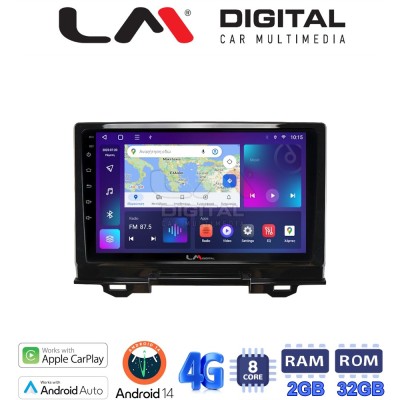 LM Digital - LM ZR8424 GPS Οθόνη OEM Multimedia Αυτοκινήτου για Honda HRV 2021 (CarPlay/AndroidAuto/BT/GPS/WIFI/GPRS)