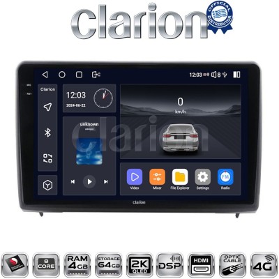 CLARION GL74040 Οθόνη OEM Multimedia Αυτοκινήτου για Ford Ecosport 2019 (CarPlay/AndroidAuto/BT/GPS/WIFI/GPRS)