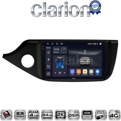 CLARION GL74216 Οθόνη OEM Multimedia Αυτοκινήτου για KIA CEED 2013 2016 (CarPlay/AndroidAuto/BT/GPS/WIFI/GPRS)