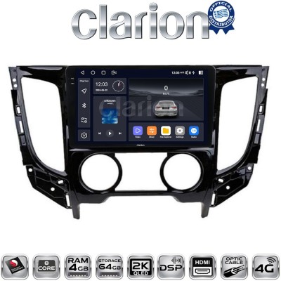 CLARION GL74230B Οθόνη OEM Multimedia Αυτοκινήτου για Mitsubishi L200 2014 Μόνο για αυτοκίνητα με Κλιματισμό (CarPlay/AndroidAut