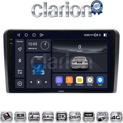 CLARION GL74233 Οθόνη OEM Multimedia Αυτοκινήτου για MITSUBIUSHI L200 2020 (CarPlay/AndroidAuto/BT/GPS/WIFI/GPRS)