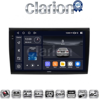 CLARION GL74250 Οθόνη OEM Multimedia Αυτοκινήτου για Fiat Bravo 2007 (CarPlay/AndroidAuto/BT/GPS/WIFI/GPRS)
