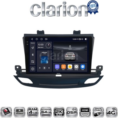 CLARION GL74339 Οθόνη OEM Multimedia Αυτοκινήτου για Opel Insignia 2018 (CarPlay/AndroidAuto/BT/GPS/WIFI/GPRS)