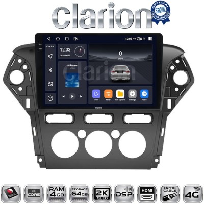 CLARION GL74368 Οθόνη OEM Multimedia Αυτοκινήτου για FORD MONDEO 2010 2013 (CarPlay/AndroidAuto/BT/GPS/WIFI/GPRS)