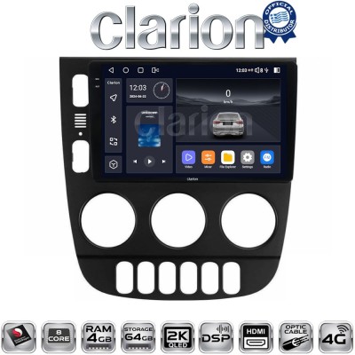CLARION GL74505 Οθόνη OEM Multimedia Αυτοκινήτου για Mercedes ML 1998 2005 (CarPlay/AndroidAuto/BT/GPS/WIFI/GPRS)